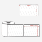 3x5 Inches AD Watermark Direct Thermal Label Rolls Shipping Labels ( 400 Labels ) - Image 3