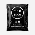 Custom Printed Black Courier Bags