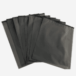 12x16 Inches Black Frosted Zipper Bags - Image 3